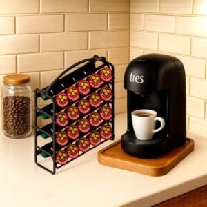 Suporte Porta 40 Cápsulas Café Três Corações (Preto) (Café)