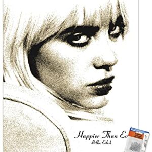 Billie Eilish - Happier Than Ever Wall Poster with Pushpins (CDs)