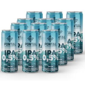 Cervejaria Pontal IPA 0,5% Teor Alcóolico Reduzido 269ml - Pack 12 Und (Cervejas)