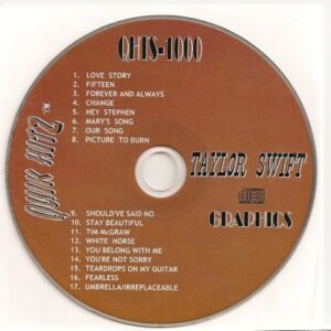 All Hits of TAYLOR SWIFT Quik Hitz Karaoke CDG QHTS-1000 (CDs)