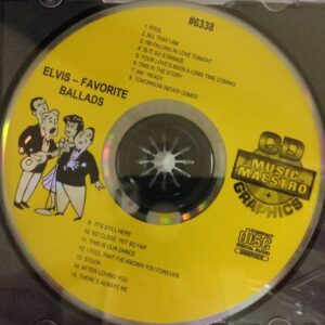 Elvis Favorite Ballads - Karaoke CD - Karaoke (CDs)