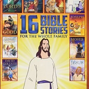 16 New and Old Testament Bible Stories for the Whole Family - Over 7 Hours on 2 DVDs - Includes Bonus Children's Sing-a-long CD (Jesus Cover) (CDs)