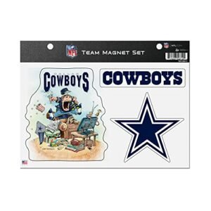 Rico Industries NFL Football Dallas Cowboys Gary Patterson Conjunto de ímãs do time de fãs 21,6 cm x 28 cm - Decoração de casa - Regrigerator, escritório, cozinha (Discos de Vinil)