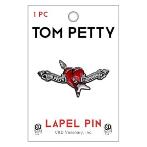 Broche de lapela de metal com logotipo moderno Tom Petty (CDs)