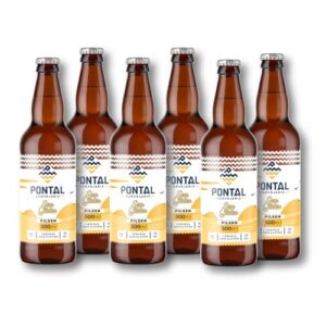 Cervejaria Pontal, Pilsen Sem Glúten - Garrafa 500ml Pack Com 6 Unidades (Cervejas)