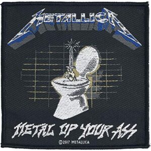 Metallica Metal Up Your Ass Patch preto, Preto, 4 inch (CDs)