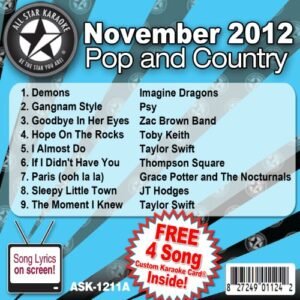 All Star Karaoke Pop and Country Series (ASK-1211A) - Imagine Dragons (CDs)