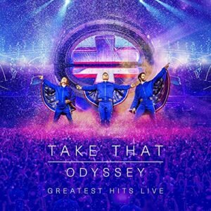Odyssey: Greatest Hits Live - Limited Edition 4 disc package includes a 12x12 hardback book with 48 colour pages filled with photographs, along with a DVD and Blu-Ray of the full live show, plus 2xCD - Take That (Boy Band) (CDs)