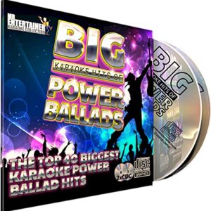 Mr Entertainer Big Karaoke Hits of Power Ballads - Double CD+G (CDG) Pack. 40 Top Songs. ballades de puissance (CDs)