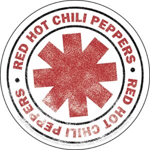 Adesivo com logotipo desbotado Red Hot Chili Peppers (CDs)