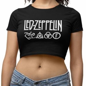 Led Zeppelin - Cropped Tamanho:PP (CDs)