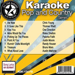 All Star Karaoke Pop and Country Series (ASK-1307B) - Chris Young (CDs)