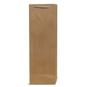 10 Sacolas para Garrafas de Vinho, Whisky e Bebidas (Garrafa Grande (40x13x10cm), Kraft) (Vinhos)