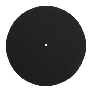 Yunseity Tapete Giratório de 30x30cm, Tapete de Prato de Feltro Antivibração para DJ Com Design Suspenso para Tocador de Fonógrafo LP (Equipamentos)