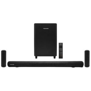 Kit Caixa de Som e Soundbar Bluetooth 5.1 Canais 280W RMS e Woofer 6.5" Bivolt Compatível HDMI ARC, USB, AUX Optico Caixa de Som Som para TV, Cinema em Casa e Jogos (Equipamentos)