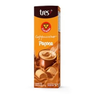 Cápsula de Cappuccino Paçoca 3 Corações 10 unid (Café)