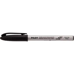 Caneta para CD x 12 Unidades, Pilot 1430008PR, Preto, 1 mm (CDs)