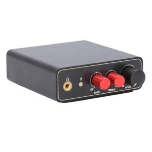 LiebeWH Pré-Amplificador de Toca-discos Com Amplificador de Fone de Ouvido, Design Compacto para MM MC Phono Com Controle de Graves Agudos, Perfeito para Ouvir Em Casa e Entusiastas de Música (Equipamentos)