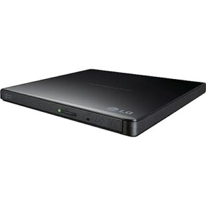 LG GP65NB60 8X USB 2.0 Super Multi Ultra Slim Portable DVD Writer Drive +/-RW Unidade externa com suporte M-DISC - Preto (CDs)