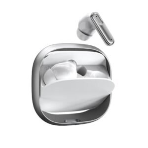 Fone de Ouvido Bluetooth 5.4 Intra-Auricular, Áudio Estéreo Hi-Fi Sem Fio, Microfone com Cancelamento de Ruído, Estojo Giratório, 3 Tamanhos de Pontas, Bateria de 36h – Branco (Equipamentos)