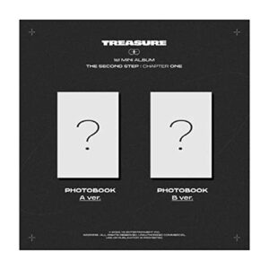 TREASURE The Second Step : Chapter One 1st Mini Album PhotoBook Version B-Green Cover CD+150p PhotoBook+2p Selfie PhotoCard+1p PostCard+1p Sticker+Tracking Kpop Sealed (CDs)