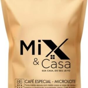 Café Especial Gourmet em Grãos Mix & Casa 100% Arábica 250g | Café Pontuado Nota 86 do Sul de Minas | Torra Média com Baixa Acidez | Notas de Chocolate e Caramelo | Perfeito para Espresso, Coador e Prensa Francesa (2, Marrom) (Café)