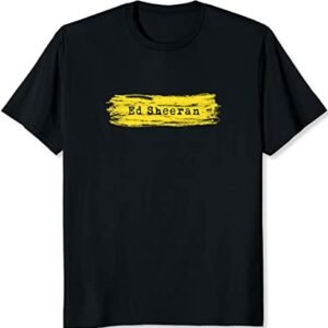 Ed Sheeran Camiseta unissex para adultos padrão Subtract exclusiva, Preto, G