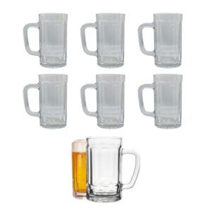 Kit 6 Canecas De Chopp e Cerveja 500mL em Vidro para Congelar com Marcador (Cervejas)