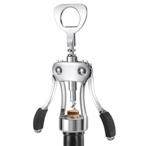 Abridor de vinho, saca-rolhas de liga de zinco resistente, abridor de garrafa de cerveja premium, acessórios de vinho multifuncionais com alça ergonômica e parafuso afiado, para cozinha, bar (Cervejas)