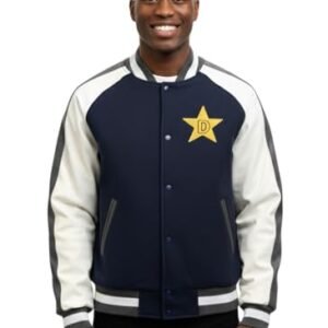 My Party Shirt Jaqueta de beisebol com logotipo Dandy Star - adulto médio, Azul, M (CDs)