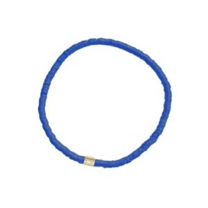 Pura Vida Pulseiras femininas Cabrillo disco de vinil com contas elásticas, One Size, Vinil, Sem Pedra Preciosa (Discos de Vinil)