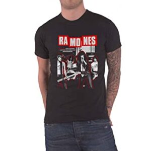 Ramones Camiseta Barcelona Concert Flyer oficial unissex preta, Preto, XGG (CDs)