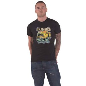 Rock Off officially licensed products Camiseta com logotipo Nickelback Get Rollin Band, Preto, G (CDs)