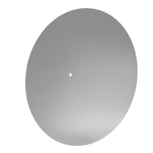 aqxreight Tapete Giratório Acrílico Reduz o Ruído Melhor Qualidade de Som Slipmat Antiestático para Registros LP 12 pol. (Transparente) (Equipamentos)