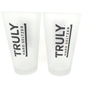 Truly Hard Seltzer Signature Vidro fosco - Conjunto de 2 (Cervejas)