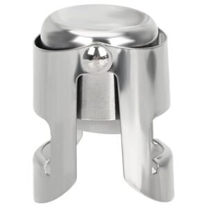 Tampa a Vácuo em Inox para Garrafa de Vinho e Champagne Rolha Reutilizável com Vedação Hermética (Vinhos)