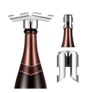 Tampa para Garrafas de Champanhe Pressão a Vácuo em Inox para vinho e espumantes CASAMILU (Vinhos)