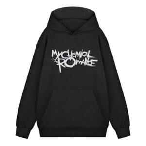 Vanilla Underground Moletom com capuz My Chemical Romance | Pulôver de manga comprida com banda de música preta, Preto, XGG (CDs)