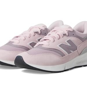 New Balance Tênis unissex adulto 997r, açúcar rosa/vinho gelado, 10.5 Women/9 Men (Vinhos)