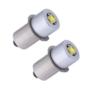 Kit de conversão de LED TRLIFE Maglite, lâmpada de LED DC4-24V de substituição 3W P13.5S de conversão de LED para Maglite, lâmpada de LED Maglite para 3-16 C&D, lanterna Maglite de 18V (pacote com 2) (CDs)