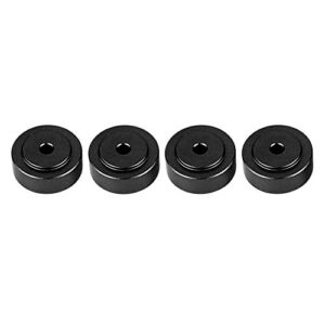 MUNEFE Pés de isolamento de alto-falante, almofadas amplificadoras de amortecedor, protetores de piso para gravadores de subwoofer (preto) (Equipamentos)