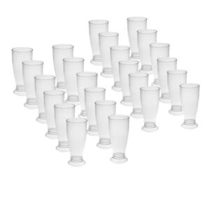 Copos Mini Tulipa Acrílico Transparente 220ml Chopp Cerveja Refrigerantes Festas Comemorações Eventos Restaurantes (24) (Cervejas)