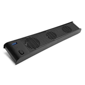 Cryfokt Ventilador de Resfriamento para Console de Jogos Com 3 Ventiladores para Rápida Dissipação de Calor, Plug and Play, para Edição DE/CD-ROM (Preto) (CDs)