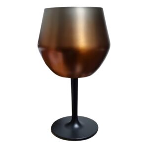 Taça Térmica de Alumínio Inox 410ml – Mantém Bebidas Geladas por Mais Tempo, Design Moderno e Sofisticado – Ideal para Cerveja, Drinks e Vinho (Marrom) (Cervejas)