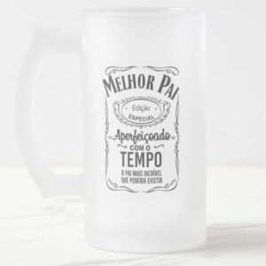 Copo Cerveja Chopp Melhor Pai do Mundo Edição Especial Vidro 475ml (Cervejas)