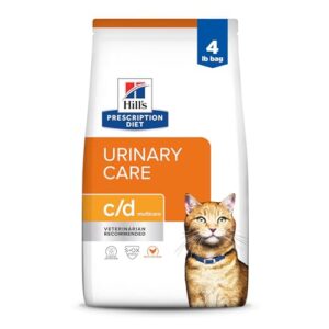 Ração Seca Hills Prescription Diet c/d Multicare Cuidado Urinário para Gatos Adultos 1,81kg (CDs)