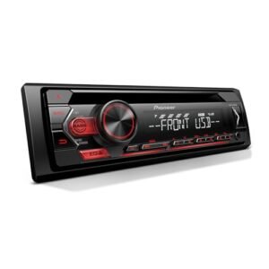 Pioneer Receptor de CD DEH-S1200UB 1-Din – USB, AUX, reprodução FLAC, rádio AM/FM, saída 50W x 4, MIXTRAX, face destacável, equalizador predefinido, aumento de graves, controle remoto incluído (CDs)