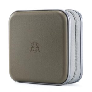 alavisxf xx Capa para CD, capa de plástico rígido para DVD com capacidade para 48 unidades, estojo portátil com zíper para CD, bolsa carteira grande para carro, casa, viagem (verde-oliva, capacidade (CDs)