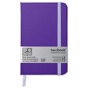 Caderneta Quadriculada taccbook® cor Ametista 9x14 cm (CDs)