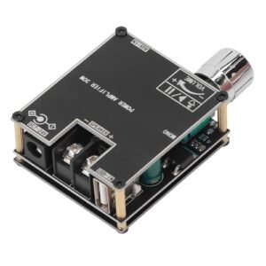 Placa amplificador estéreo digital de canal único de 30 W, qualidade de som Hi-Fi, entrada USB AUX BT, para entusiastas de música de escritório em casa (Equipamentos)